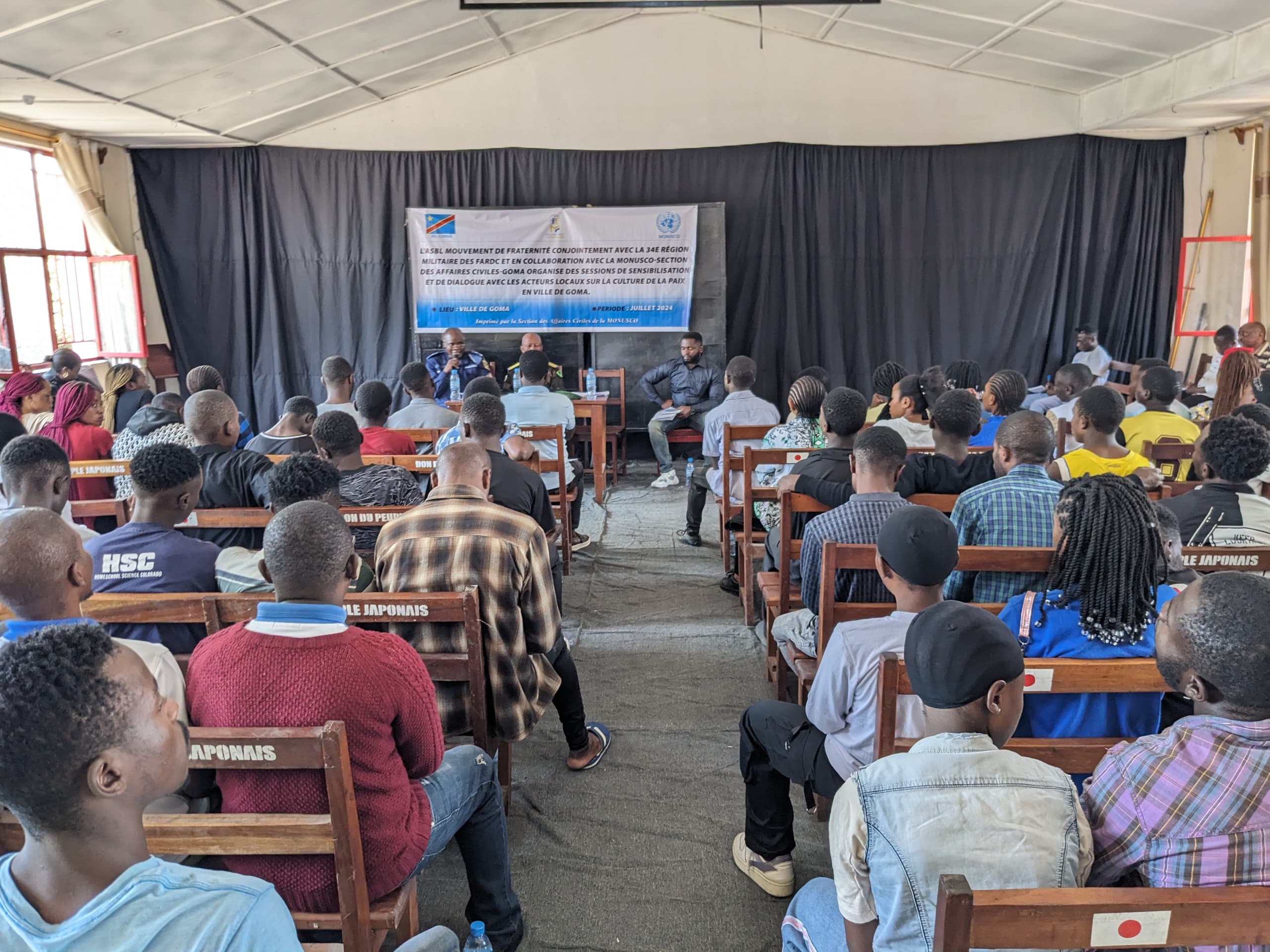 Goma : Coopération civilo-militaire, les jeunes appelés à la culture de paix